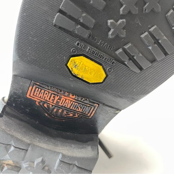 Harley-Davidson Mens Scout Black 7-Inch Leather Boots  8.5  8 1/2 - Picture 12 of 15